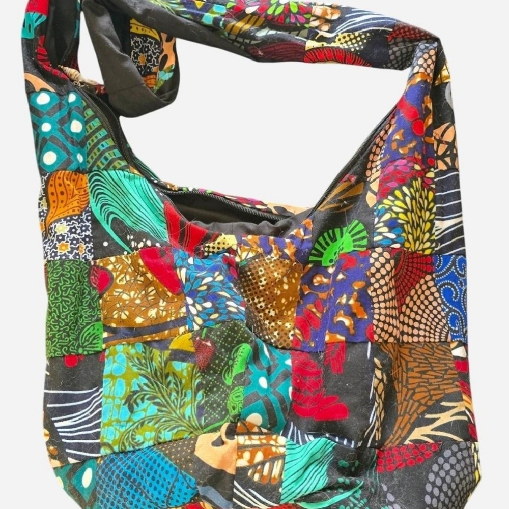 Colorful Patchwork Shoulder Bag - Picture 2 of 4